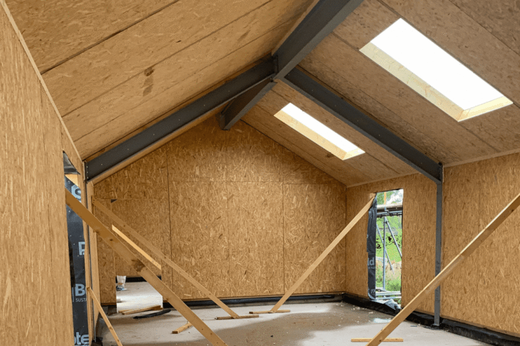 SIP Build UK design manufacture and install Structural insulated panel systems