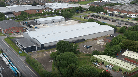 Aerial shot of Hemsec Manufacturing Hub