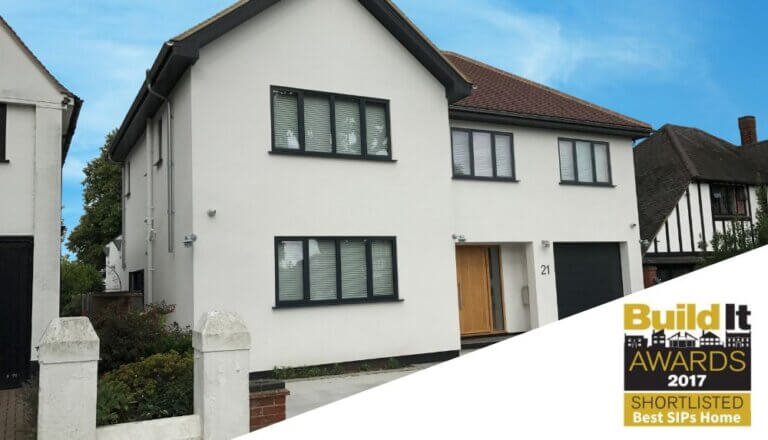 This self build project in Southend was shortlisted for Best SIPs Home at the Build it awards 2017