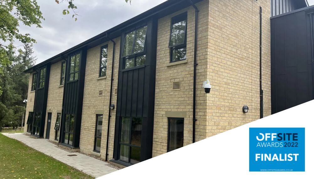 Harrogate PTC finalist in the offsite awards 2022 for a SIPs cladding project installed by SIP Build UK