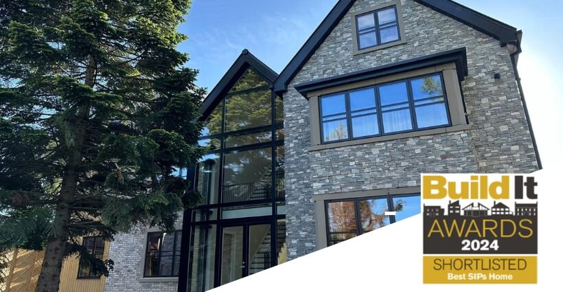 Sip Build UK, Build It Awards 2024 finalists with "The Gables" self-build home. Explore how this stunning design perfectly suits SIPs.