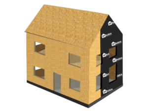 image of a house build using structural insulated panels SIPs