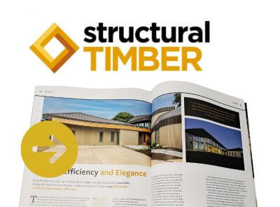 structural timber magazine - derbyshire longhouse - sip build uk