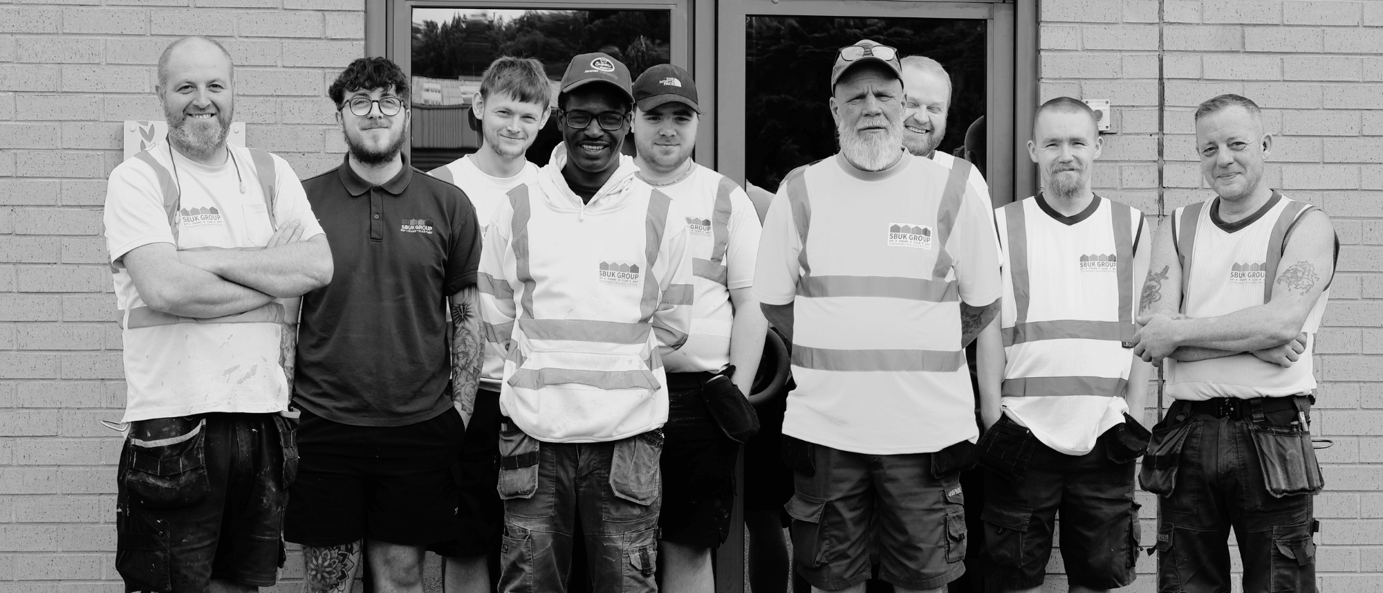 The SBUK Group manufacturing team at the Yorkshire production facility, helping deliver SIP and timber frame systems for residential, education and commercial construction projects across the UK.